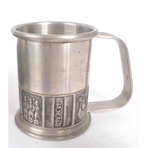 232 - Haugrud Norway - A collection of mid 20th century Haugrud Norway pewter tableware pieces. The collec... 