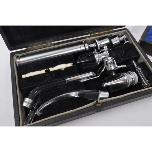 287 - Gowllands - A vintage 20th century Gowllands Coldlite oral medical dentists inspection kit and ophth... 