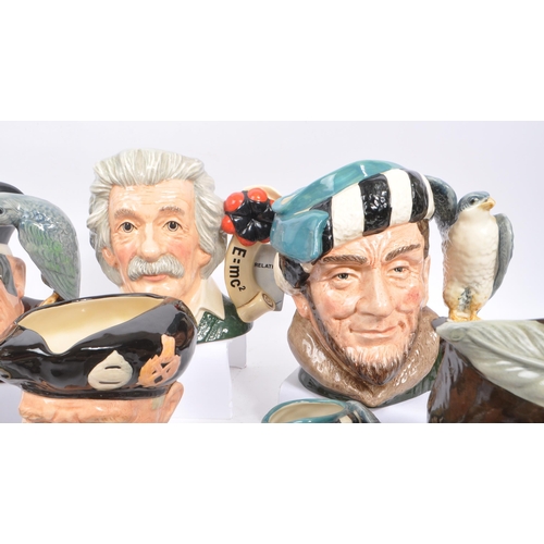 32 - Royal Doulton - A collection of 20th Century ceramic character jugs to include large jugs depicting ... 