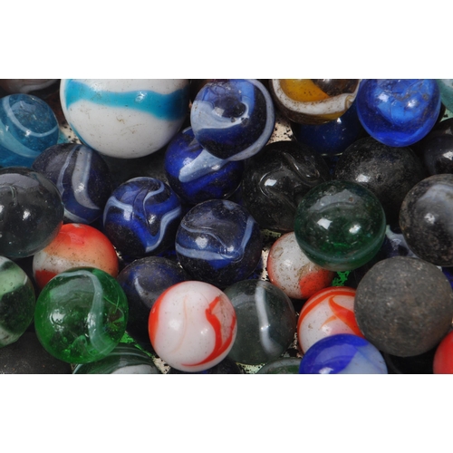 325 - A collection of 19th Century Victorian and later marbles various sizes comprising of clear examples,... 