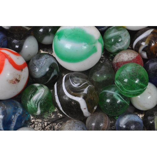 325 - A collection of 19th Century Victorian and later marbles various sizes comprising of clear examples,... 