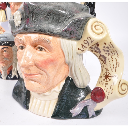 33 - Royal Doulton - A collection of 20th Century ceramic character jugs to include large jugs depicting ... 