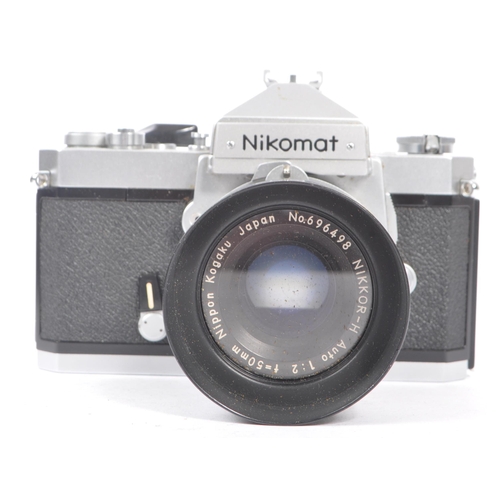 348 - Nikomat FT - Vintage 20th century 35mm SLR film camera. With lens Nippon Kogaku Japan No. 696498 Nik... 