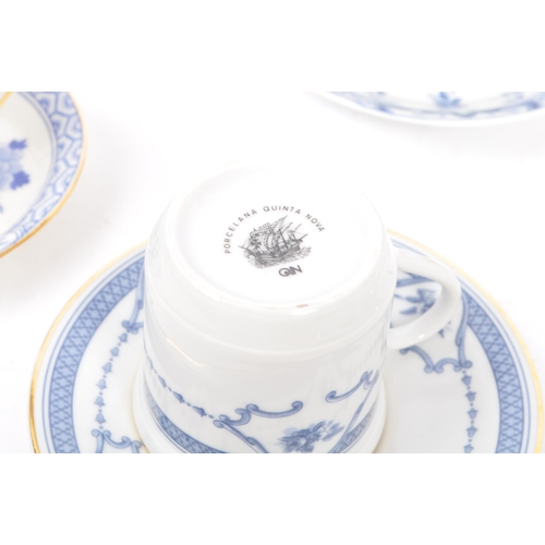 390 - A collection of 20th century fine china porcelain coffee cups and saucers. The collection to include... 