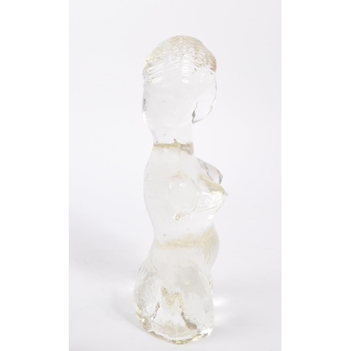 396 - Pukeberg - A vintage 20th century Swedish glass nude study of female bust. With textured surface. Me... 