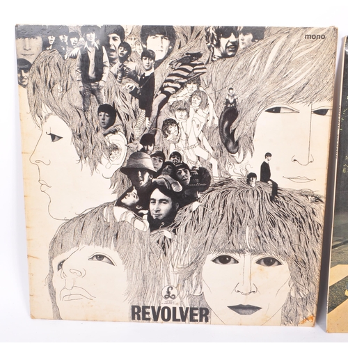 403 - The Beatles - A collection of three vintage 20th century vinyl LP records to include Revolver PMC 70... 