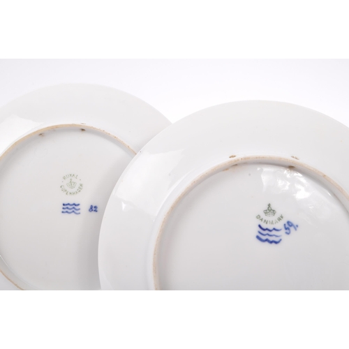 41 - Royal Copenhagen - Two early 20th century Royal Copenhagen commemorative ceramic wall plates. Each p... 