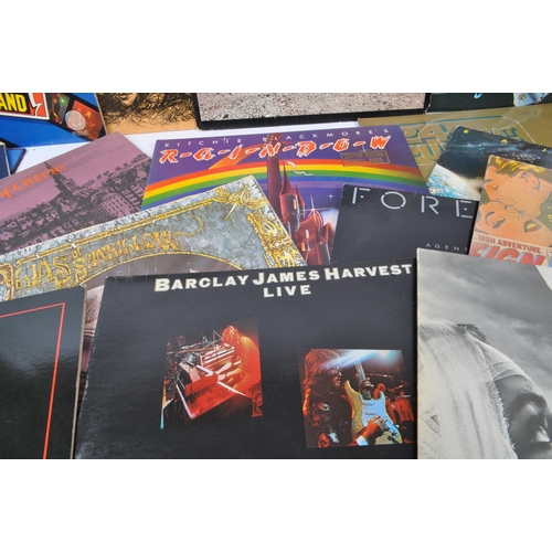 410 - British & American Rock Genre - A collection of Rock LP vinyl records to include Deep Purple 24 Cara... 