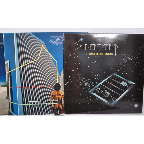 424 - YES - Wishbone - Supertramp - A collection of 20th century vintage LP vinyl records to include Super... 