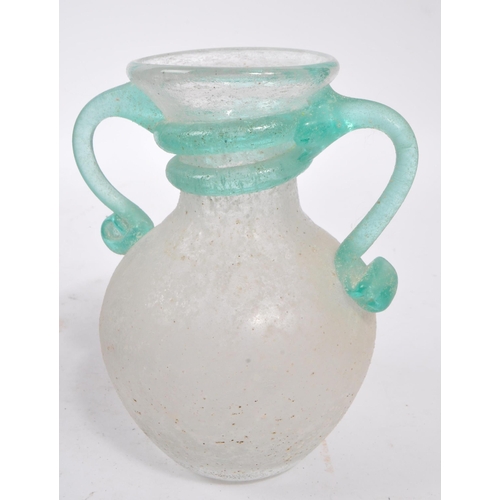 44 - Mdina / Murano - A collection of 20th Century studio art glass items to include a Mdina flared vase ... 