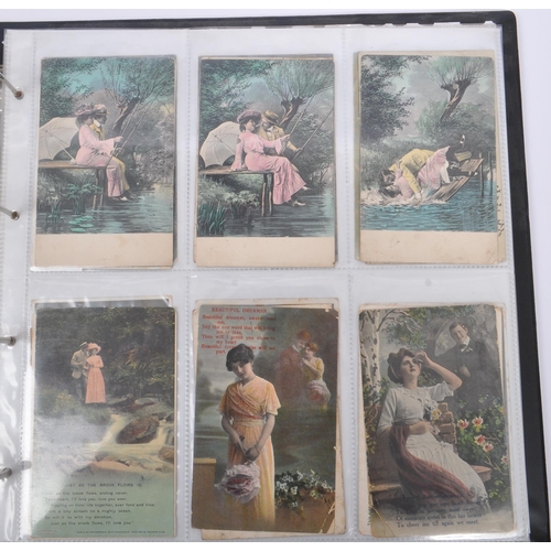 470 - Romance related postcards - A collection of 1900s - 1930s Edward 7th to George 5th pre WWII. Collect... 