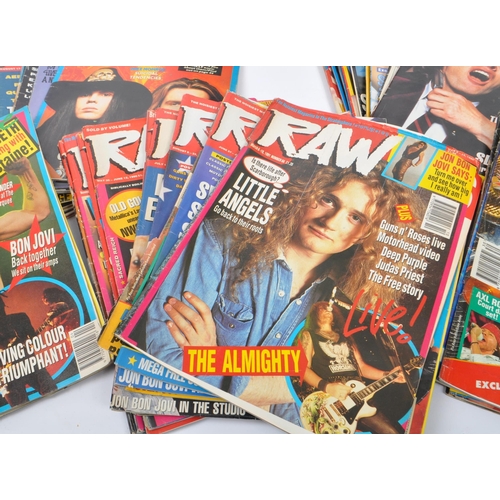 474 - RAW / Kerang / Metal Hammer - A large collection of vintage late 20th century circa 1989-92 heavy me... 