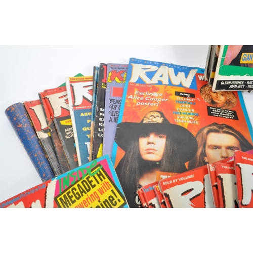 474 - RAW / Kerang / Metal Hammer - A large collection of vintage late 20th century circa 1989-92 heavy me... 