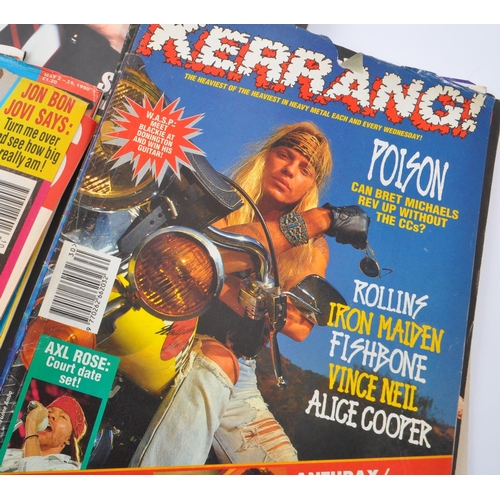 474 - RAW / Kerang / Metal Hammer - A large collection of vintage late 20th century circa 1989-92 heavy me... 