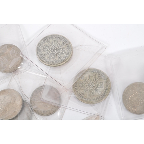 482 - A collection of 20th century post-1947 Queen Elizabeth II coins with the large majority being shilli... 