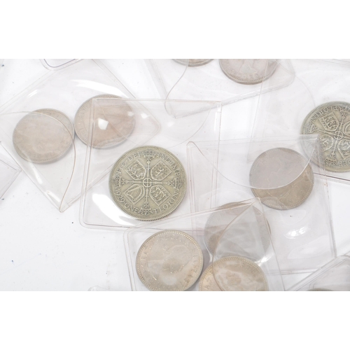 482 - A collection of 20th century post-1947 Queen Elizabeth II coins with the large majority being shilli... 