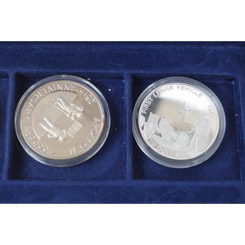 492 - A collection of 20th Century twenty silver proof coins commemorating various aspects of space explor... 