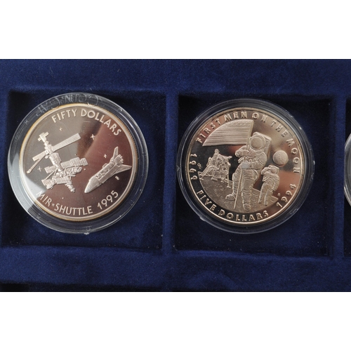 492 - A collection of 20th Century twenty silver proof coins commemorating various aspects of space explor... 