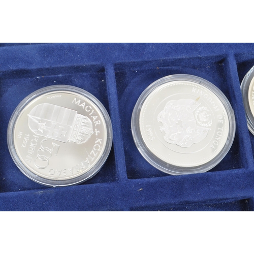 492 - A collection of 20th Century twenty silver proof coins commemorating various aspects of space explor... 