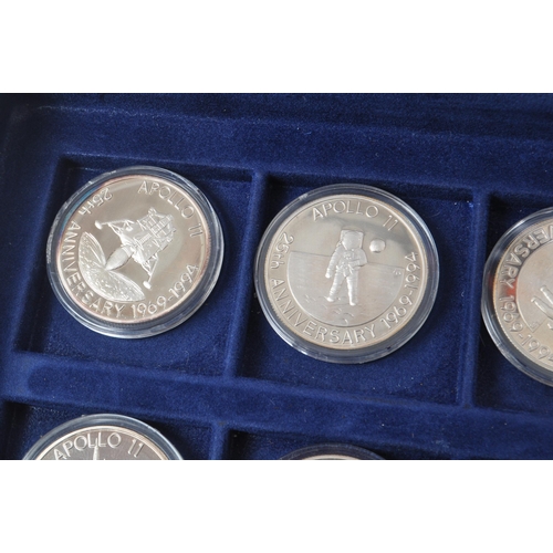 492 - A collection of 20th Century twenty silver proof coins commemorating various aspects of space explor... 