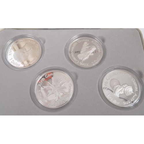 494 - Royal Australian Mint - A collection of four .925 silver proof 20th Century commemorative XIV Common... 