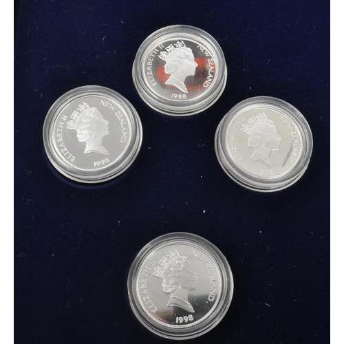 494 - Royal Australian Mint - A collection of four .925 silver proof 20th Century commemorative XIV Common... 