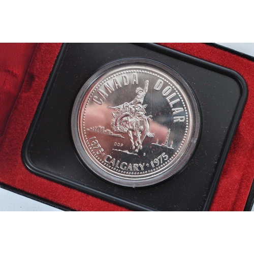 498 - A collection of 20th Century .500 silver proof Canadian commemorative coins comprising of: one dolla... 