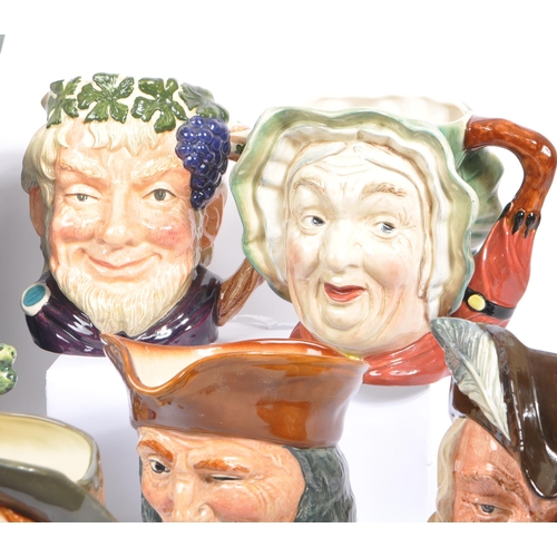 50a - Royal Doulton - A collection of mid to later 20th century ceramic character jugs / mugs. Some exampl... 