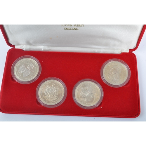 503 - Pobjoy Mint - A collection of 20th Century Isle of Man commemorative crown coins to include set of f... 