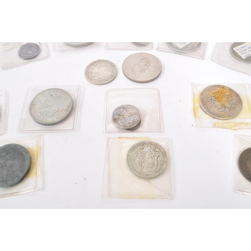 511 - United Kingdom - A collection of British uncirculated silver crowns currency coins. 18th century and... 