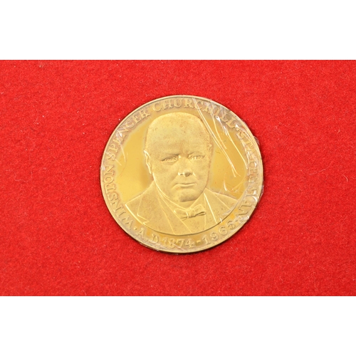 512 - Pobjoy Mint ' The Churchill Years ' - A collection of late 20th Century 1974 commemorative 22 carat ... 