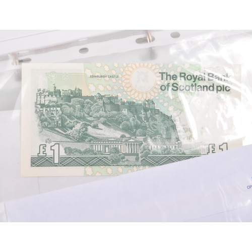 517 - A collection of uncirculated Bank of England £1 notes to include the following. Chief Cashier J B Pa... 