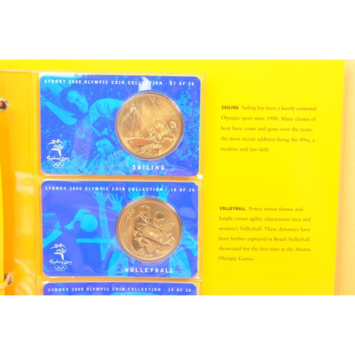 531 - Sydney Olympics 2000 - A complete collection of Sydney 2000 Olympics commemorative coins. The coins ... 