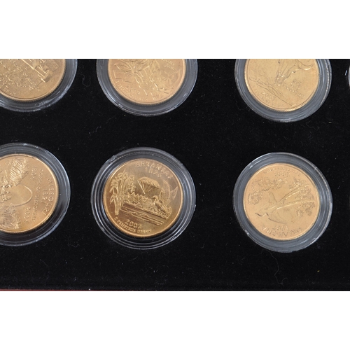 534 - A large boxed collection of American ( United States of America ) Quarter Dollar Statehood commemora... 