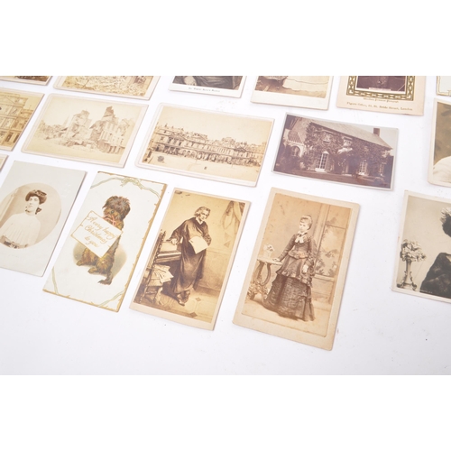 536 - Early photography interest - A collection of carte de visite 19th Century Victorian and later portra... 