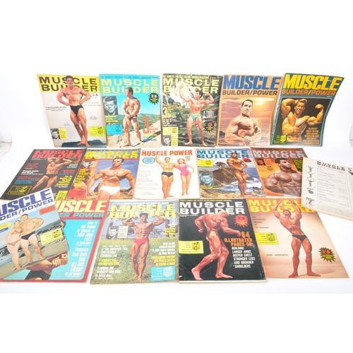 537 - Muscle Builder - A collection of mid 20th century circa. 1950's men's bodybuilding health magazines.... 