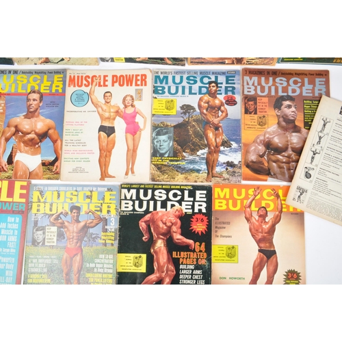 537 - Muscle Builder - A collection of mid 20th century circa. 1950's men's bodybuilding health magazines.... 