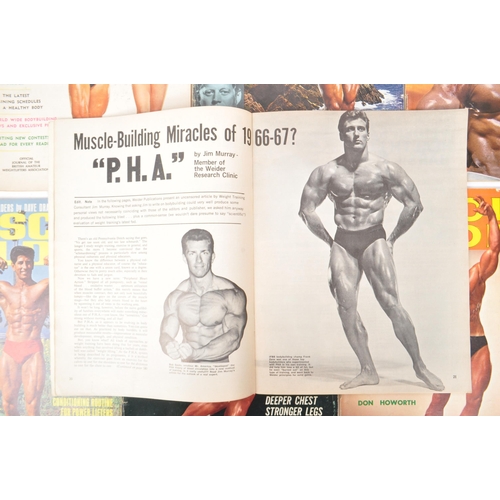 537 - Muscle Builder - A collection of mid 20th century circa. 1950's men's bodybuilding health magazines.... 