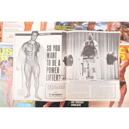 537 - Muscle Builder - A collection of mid 20th century circa. 1950's men's bodybuilding health magazines.... 