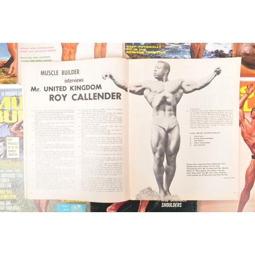 537 - Muscle Builder - A collection of mid 20th century circa. 1950's men's bodybuilding health magazines.... 