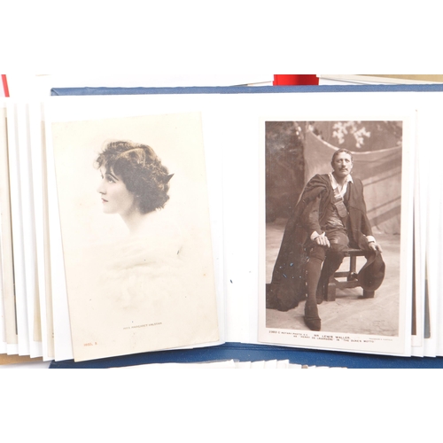 544 - A collection of 20th Century Edwardian and later theatrical postcards depicting portraits of actors ... 