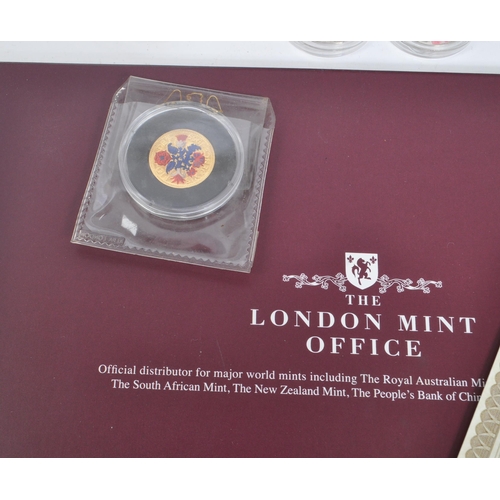 547 - The Royal Mint - A collection of UK silver proof coins to include 2019 Silver Half Sovereign, 2017 A... 