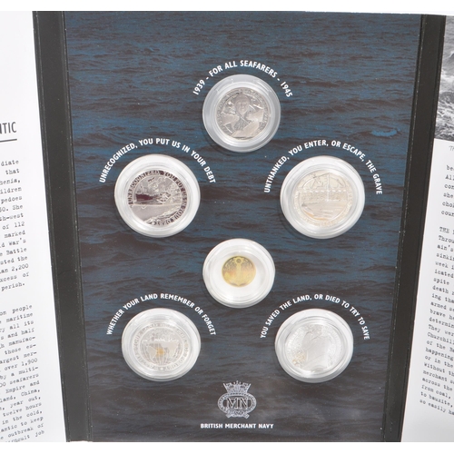 547 - The Royal Mint - A collection of UK silver proof coins to include 2019 Silver Half Sovereign, 2017 A... 