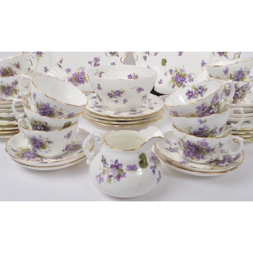 58 - Hammersley & Co. - An early 20th century Hamersley & Co. Violet Pattern part tea service. The tea se... 