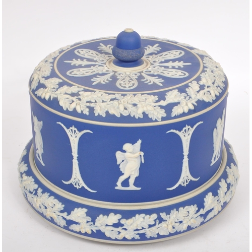 64 - A collection of Wedgwood Jasperware manner decorative ceramic pieces. The collection to include a la... 