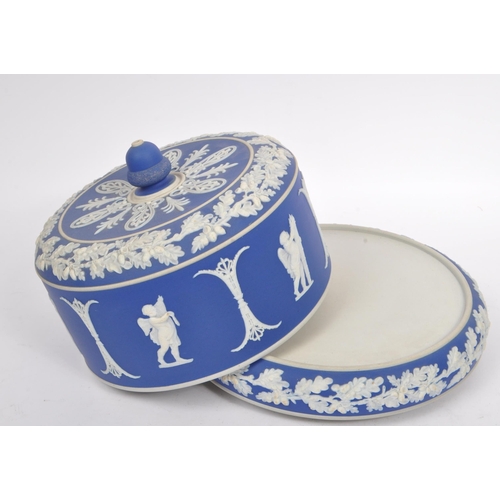 64 - A collection of Wedgwood Jasperware manner decorative ceramic pieces. The collection to include a la... 