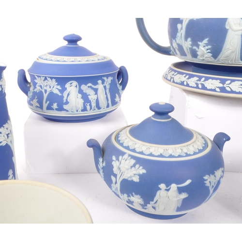 65 - Wedgwood - An early 20th century Wedgwood Jasperware part tea service. The tea service to include a ... 