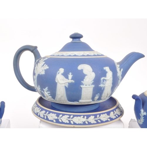 65 - Wedgwood - An early 20th century Wedgwood Jasperware part tea service. The tea service to include a ... 