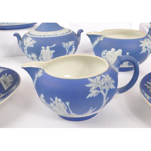 65 - Wedgwood - An early 20th century Wedgwood Jasperware part tea service. The tea service to include a ... 