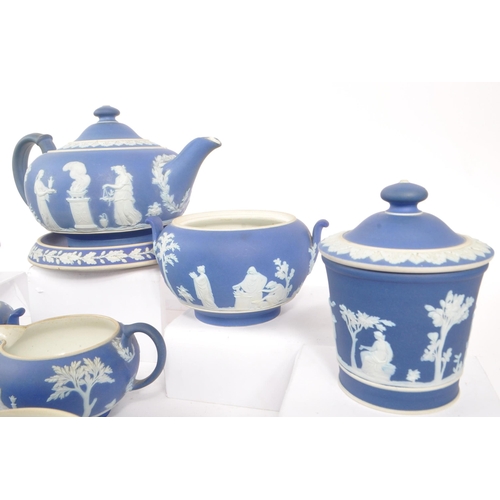 65 - Wedgwood - An early 20th century Wedgwood Jasperware part tea service. The tea service to include a ... 